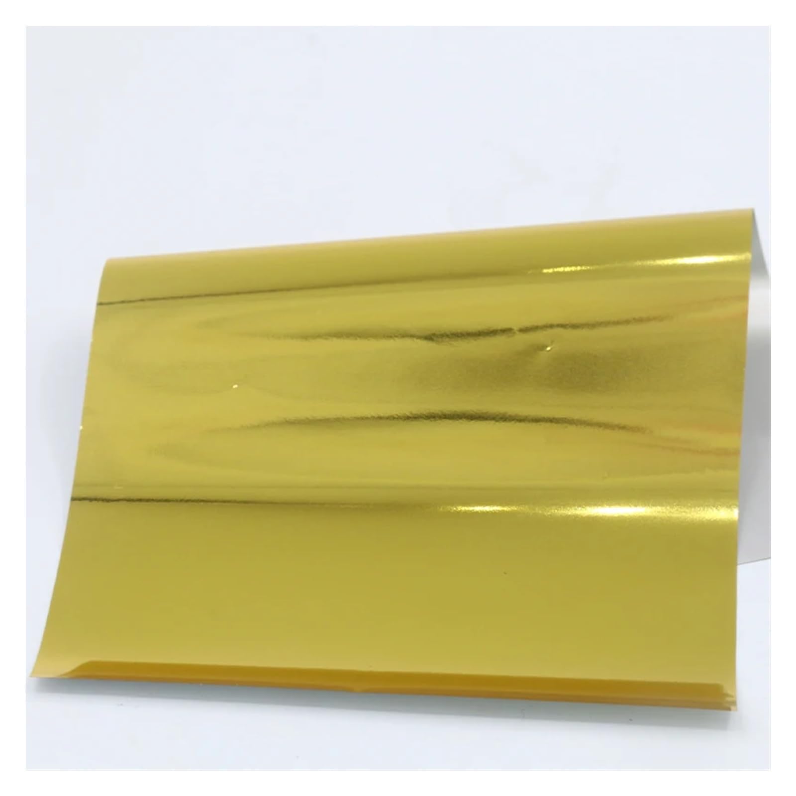 Papier cadeau paillete or anti dechirure avec feuilles aluminium plume transfert 20 u
