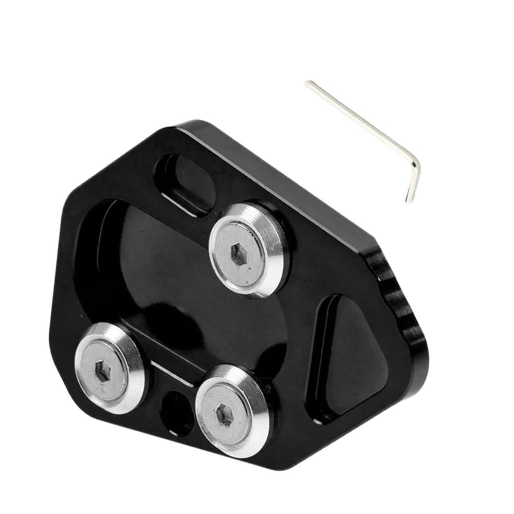 Piastra Allarga Cavalletto Laterale Per Moto BMW - F800R, F800S, F800ST, F800GT, R1200S, HP2 Sport - In Alluminio, Antiaffondamento - 2