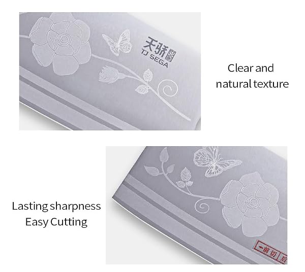 TJ POP Meat Cleaver Knife 7.5 Inch, Ultra Sharp Chinese Chef's Knives, Full-Tang Chopping Knife, 30Cr13 Steel Blade Thickness 2.5 mm, TJ SEGA Series TC1705 by TJ POP - Image 4