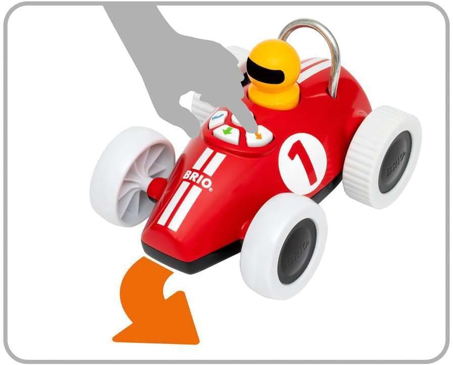 BRIO 30234 Play & Learn Action Racer for Ages 18 Months and up