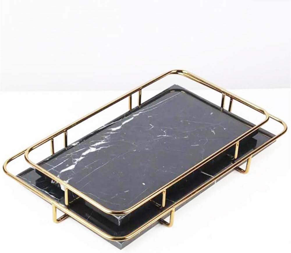 vassoio decorativo di servizio per pouf grande quadrato con maniglie