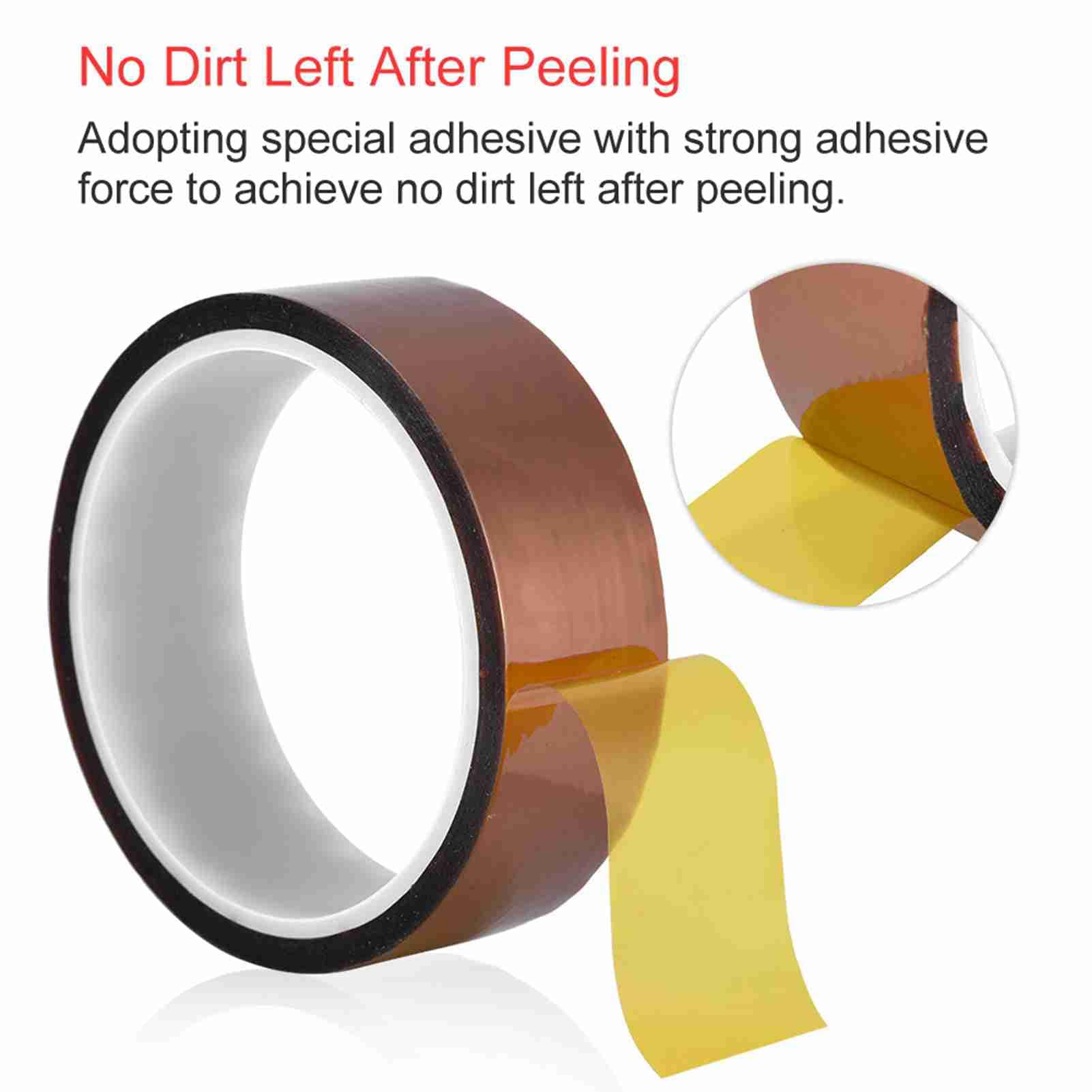 Nastro adesivo termoisolante, 33 m*0,06 mm 250-300 ℃ Nastro resistente al calore Nastro isolante termico portatile Rotolo per saldatura di chip BGA (30 mm di larghezza)