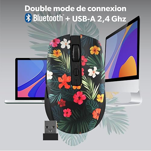 Clavier et souris sans fil rechargeables multi-appareils Bluetooth Mac Windows