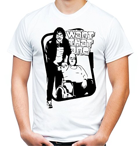 Little Britain Männer und Herren T-Shirt | Spruch USA Geschenk (XL Weiß)