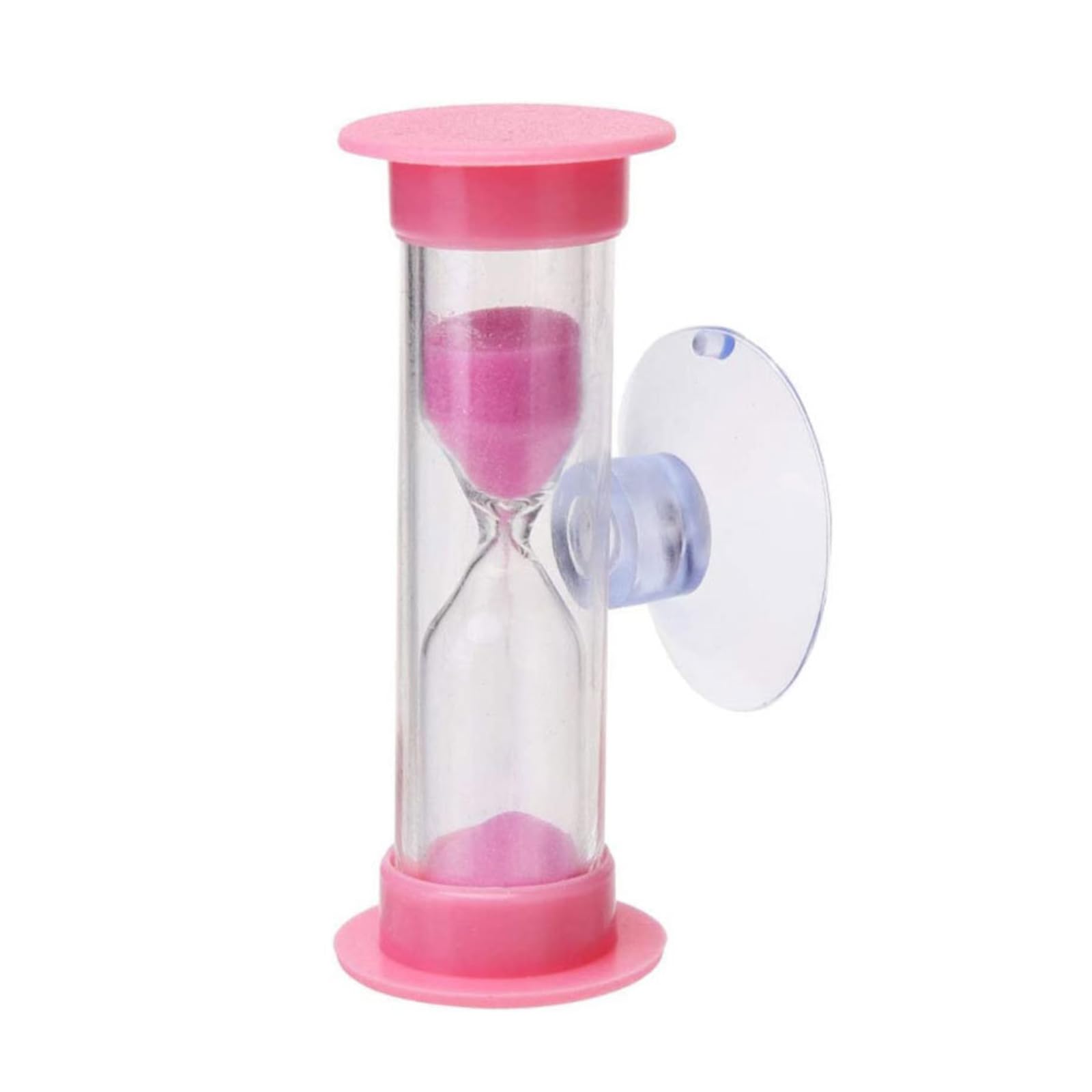 KASFDBMO 3-Minute Colorful Sand Clock Timer - Multi-Purpose Timer - Orange, Yellow, Green, Blue - ABS Material - Suction Cup - Ideal for Students, Home Decoration