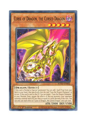 Amazon.co.jp: 遊戯王 英語版 ROTD-EN002 Curse of Dragon, the Cursed