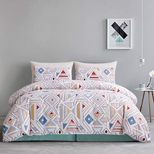 Juego de funda de edredón GETIANN de microfibra hipoalergénica y ligera, con 2 fundas de almohada, calidad de hotel