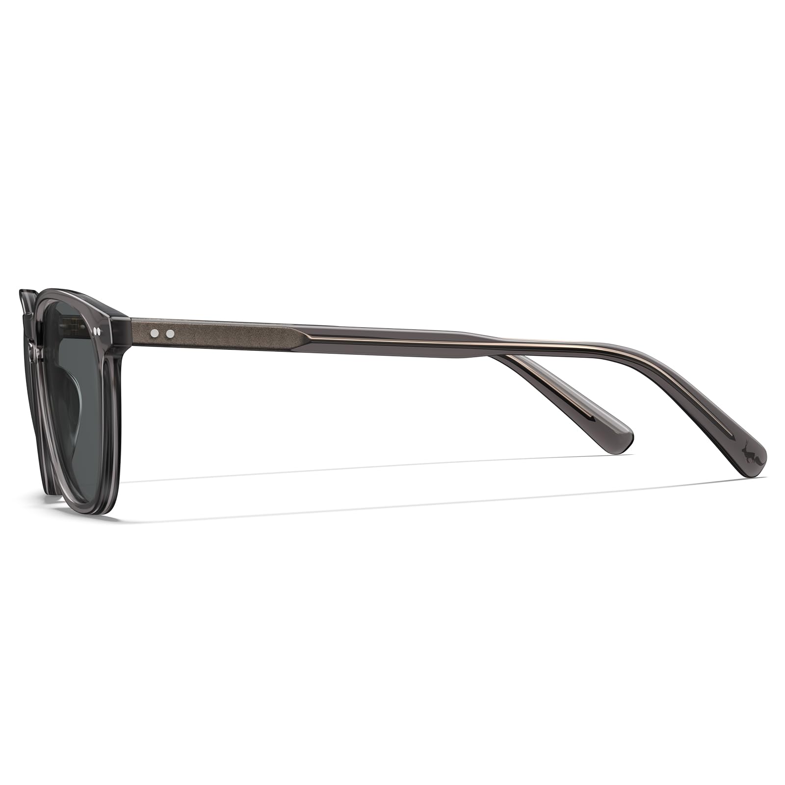 CARFIA Vintage Polarisierte Sonnenbrille Herren Rechteckigen Acetatrahmen | UV-Schutz Fahrerbrillen，Anti-Blendung，Grau grün Linsen Für Autofahren, Angeln, Wandern