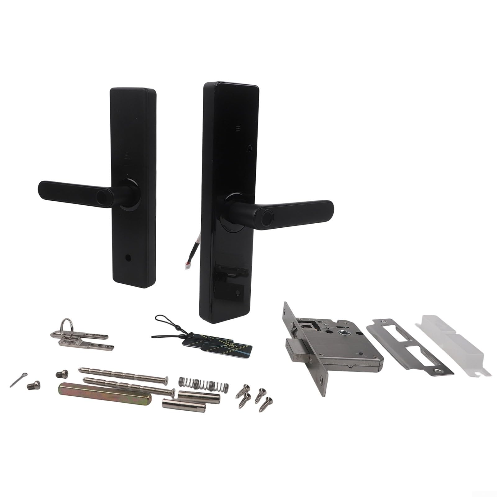 Cerradura inteligente de puerta con huellas dactilares con funcionalidad completa y características de alta seguridad para necesidades residenciales modernas (18 cm)