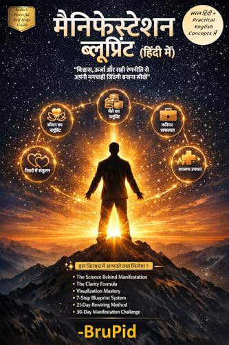मैनिफेस्टेशन ब्लूप्रिंट (The Manifestation Blueprint in Hindi): The Manifestation Blueprint Book in Hindi For: Law of Attraction, Mindset & Success Formula (Hindi Edition)