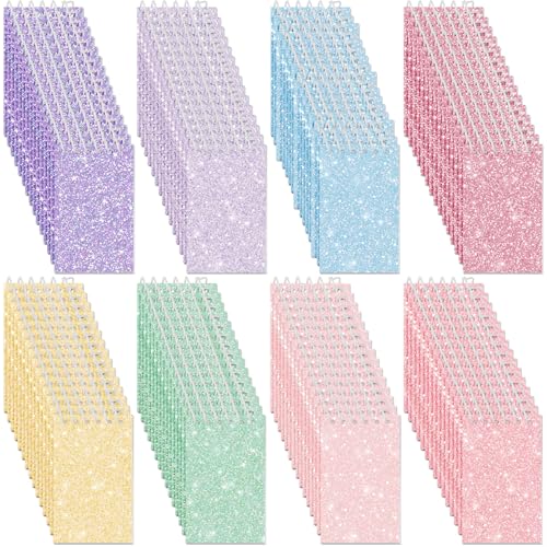 Image of Glenmal 120 Pcs Mini Notepads for Kids Party Favors Mini Tie Dye Note Pads Glitter Colorful Little Pocket Notepads for Girls Gift Classroom Rewards 20 Pages Each (Light Color)