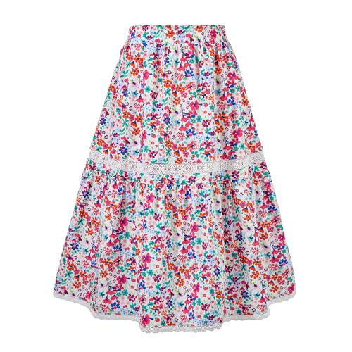 Faldas largas con estampado floral para tardes de paseo y celebraciones familiares