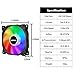 immagine 7upHere RGB LED Ventola da 120mm Flusso d'Aria Elevato e Ventola Silenziosa 5 Pack/C8123-5