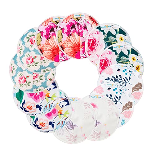 Babygoal Bamboo Nursing Pads(12 Pack), Contoured Breastfeeding Pads Reusable Washable With Mini Wet Bag And Laundry Bag 12Npa02 #TOP1