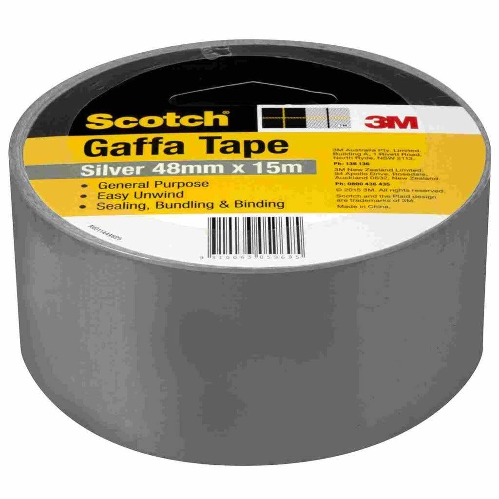 Scotch 933 Gaffa Tape Silver, 48 mm x 15 m