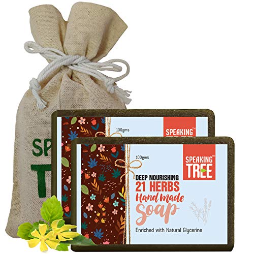 Speaking Tree Deep Nourishing 21 Herbs Handmade Soap, 100 Gms (Pack Of 2)