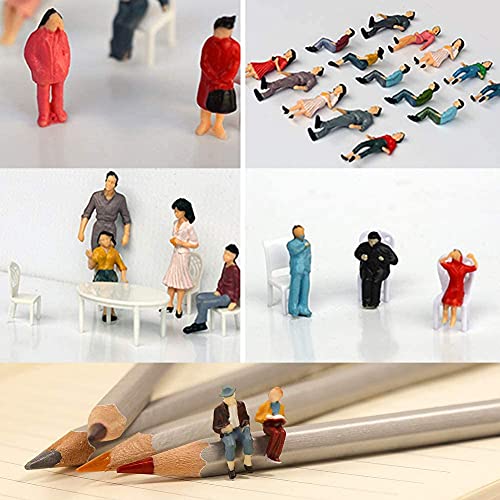 YANGWEN 100 Pezzi Figure di Persone in Miniatura