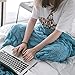 Mermaid Tail Blanket, Saplit Handmade Knitted Warm Sofa Quilt Living Room Sleeping Bag for Adults and Kids 180cm x 90cm (Light blue)