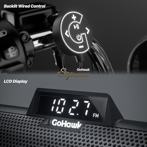 GoHawk Parlantes Bluetooth para Moto RD88-S42 miniatura 5