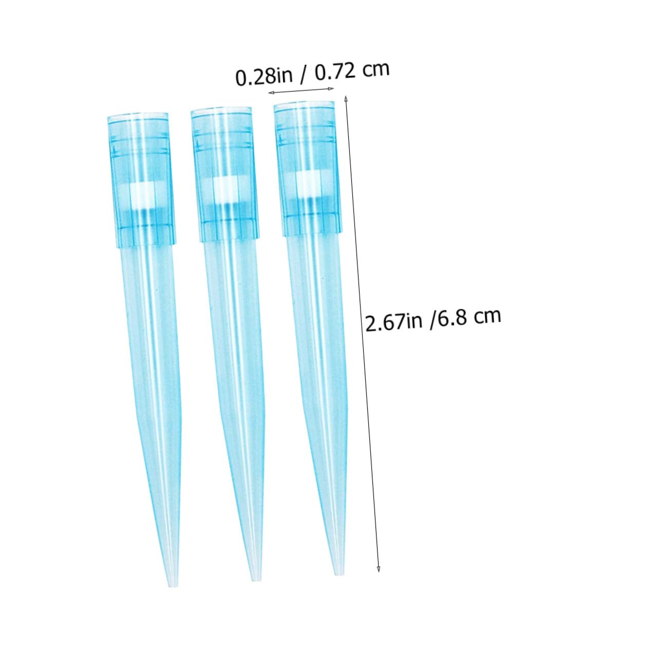 500pcs Liquid Pipette Tips Plastic Nozzle Tips for Accurate Liquid Transfer Laboratories Compatible Pipettors