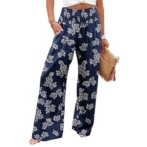 Angerella Womens Elastic High Waisted Palazzo Pant...