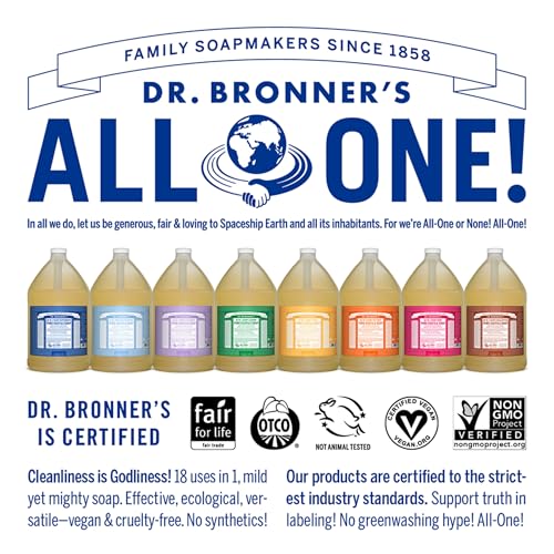 image for Dr. Bronner's - Pure-Castile Liquid Soap (Lavender, 1 Gallon) - Made w