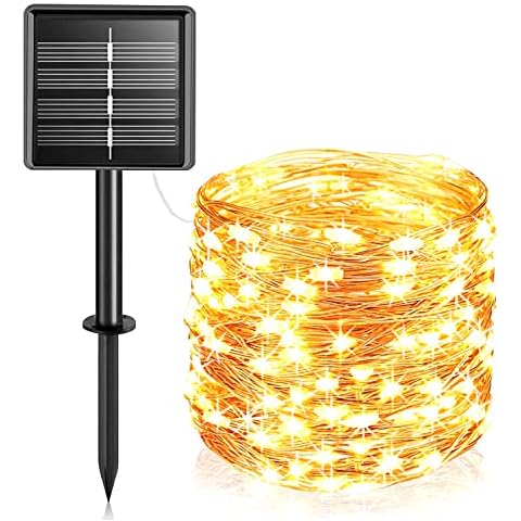 Luces Solares Exterior 240 LEDes Luz Blanca Cálida Cover