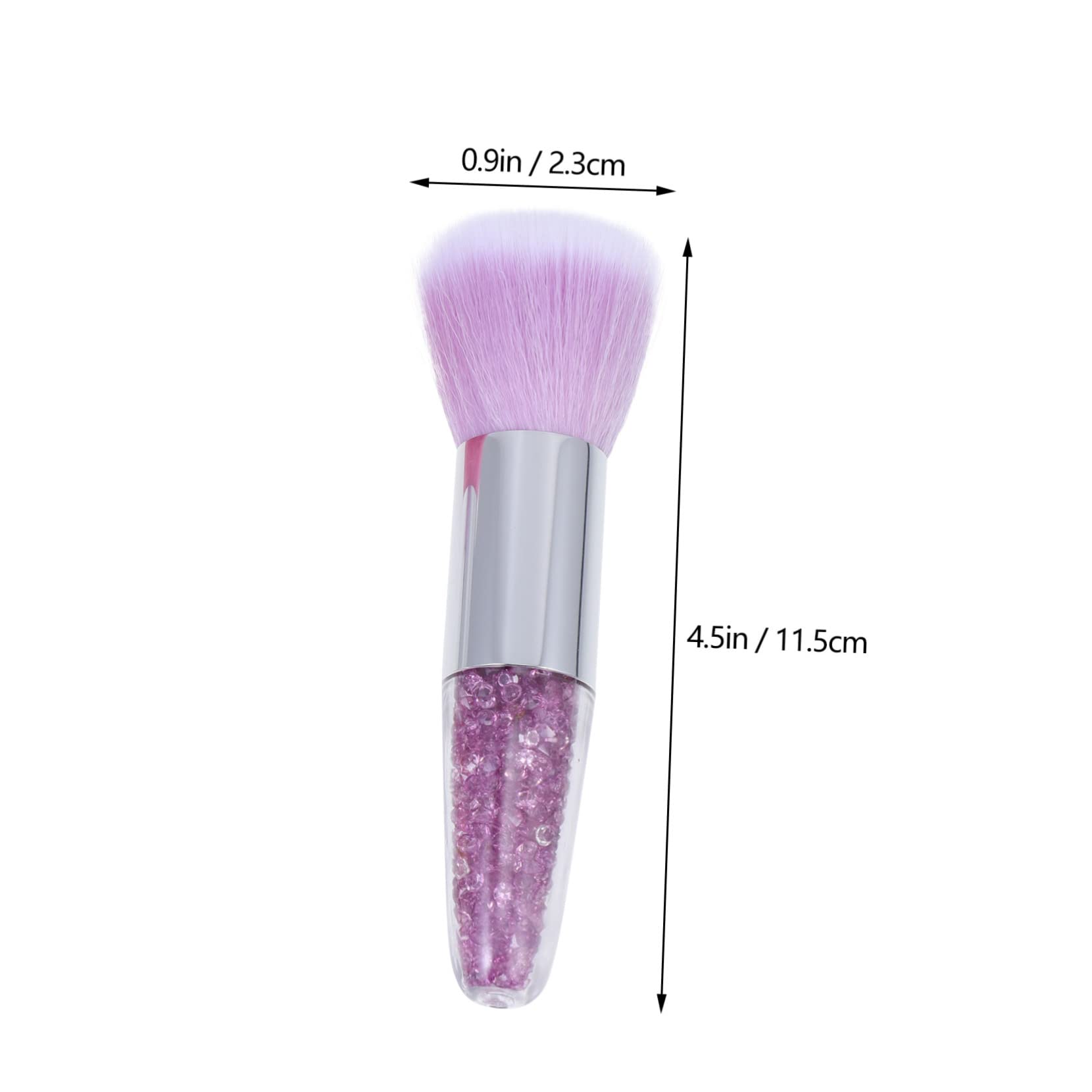 Healeved 9pezzi Pennelli Trucco Manico Corto Pennelli Per Fondotinta e Unghie Strumenti Di Bellezza Per Uso Professionale e Domestico Applicazione Precisa e Morbida Per Look Naturale