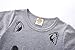 LittleSpring Little Girls Twirly Skater Dress Short Sleeve Casual Grey Size 6