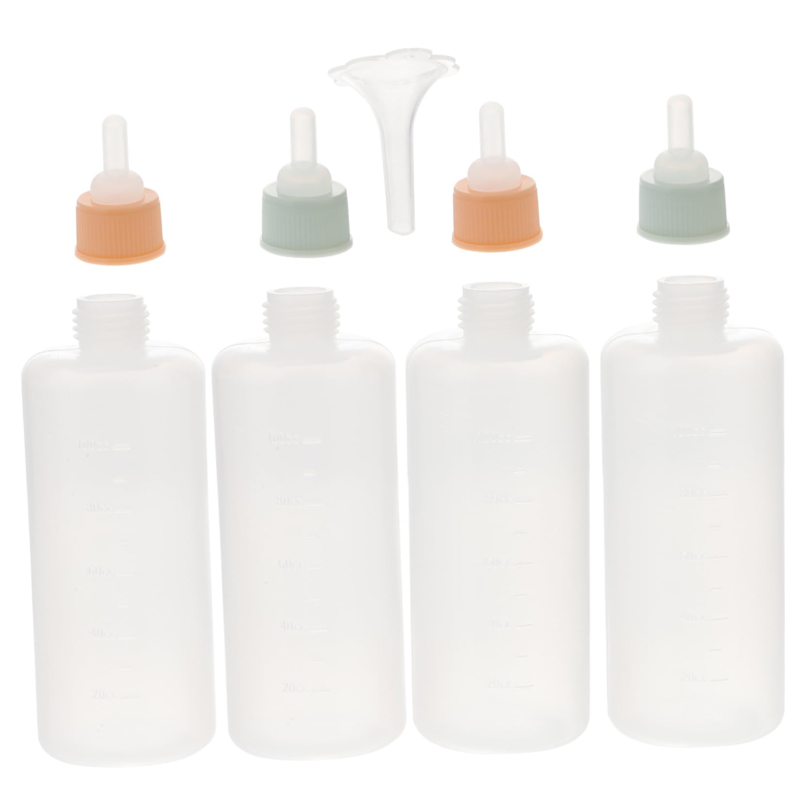 CORHAD 4pcs Dog Bottles for Puppies Milk Animal Feeding Bottles Silicone Pacifier Feeder