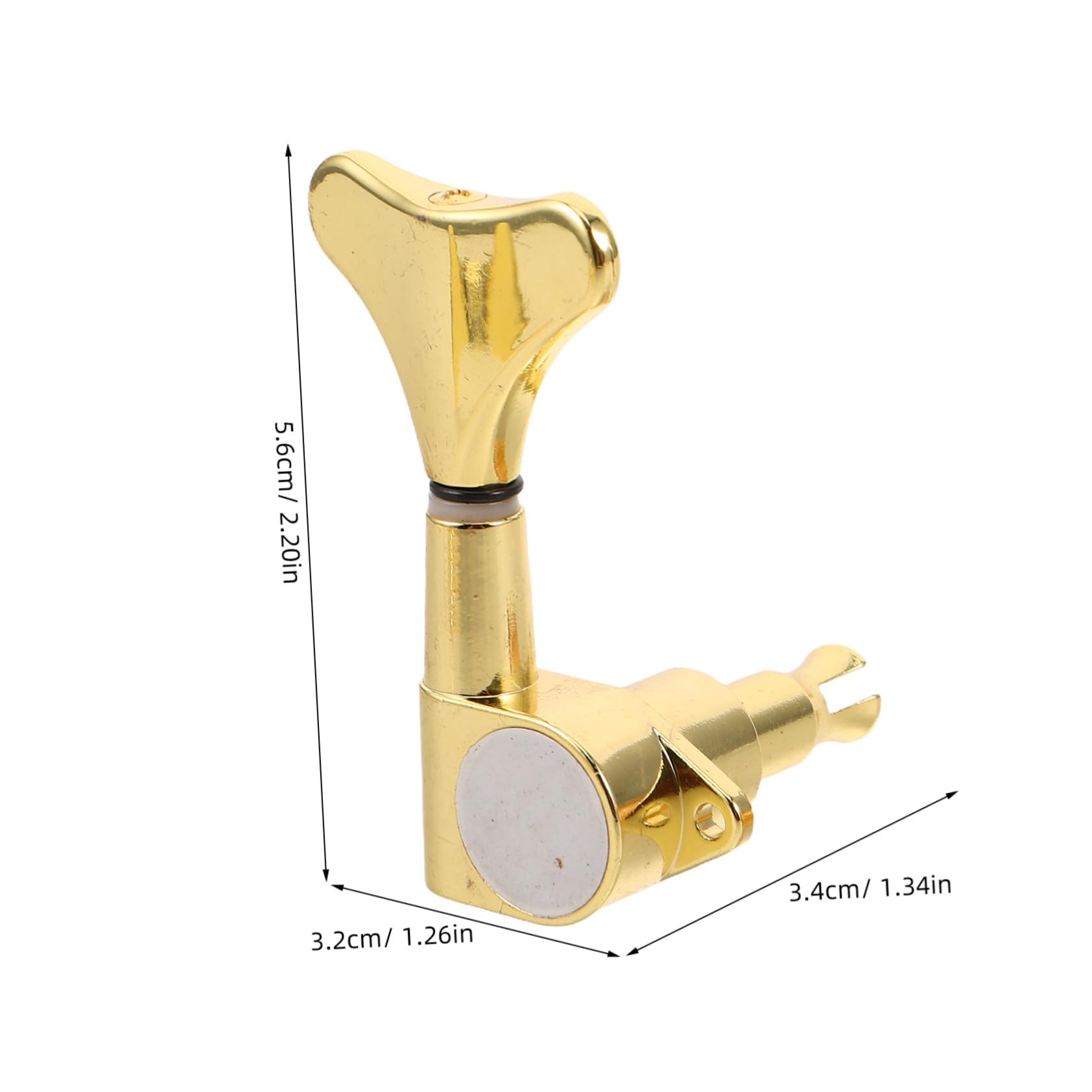 Toyvian 4 Pezzi Pioli di Accordatura per Basso Sigillati in Lega Dorata Tuning Pegs Completi per Riparazione e Upgrade di Chitarre Basso Precisione e Durata per Studio e Performance Live