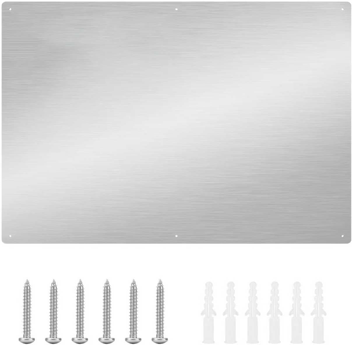 32" x 30" Thicken Heavy Range Hoods Stainless Steel Backsplash,Panel Splatter Guard for Stovetop,6 Pre Drilled Holes for Easy Installation,Keep the Walls Clean, Bright and Beautiful (32" x 30")