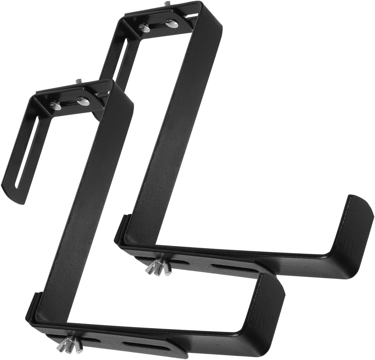 2pcs Flower Pot Bracket Plant Hanger for Wall Balcony Railings Heavy Duty Support for Planters Elegant Garden Decor Hook