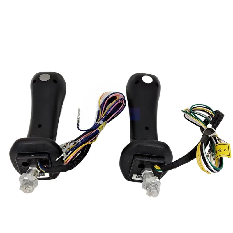 Rexroth Joystick Handle for Excavator 4 Buttons Screw M12 (Black,2PCS)