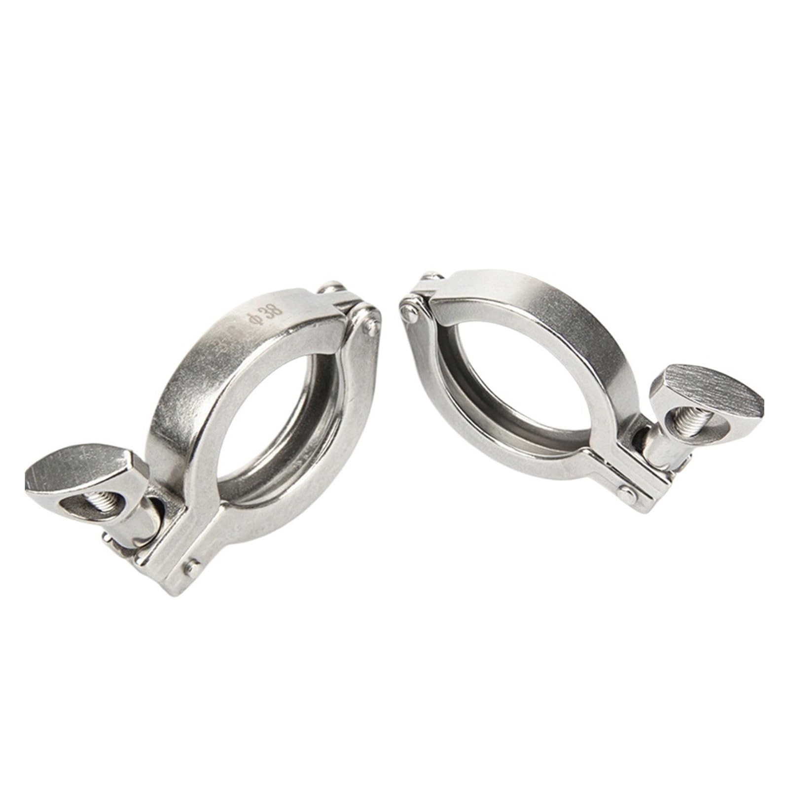 Yakufast 91Mm Ferrule Tri Clamp Fit 50.5Mm 64Mm 77.5Mm 91Mm 106Mm Ferrule O/D 304 Stainless Steel Sanitary Fitting Clamp For Homebrew Diary Product(91Mm Ferrule)