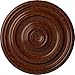 Ekena Millwork CM12KPBMC Kepler Traditional Ceiling Medallion (for Canopies up to 2 5/8"), Hand-Painted Burnished Mahogany Crackle