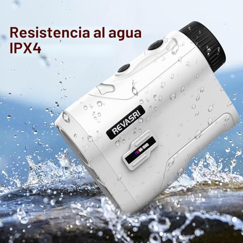 Miniatura 4 de Telémetro De Golf Revasri 1000m Y Con Vibración De Bloqueo De Pendiente Y Asta De Bandera, Batería Recargable 6.5x Aumento Para Torneo De Golf Legal Con Bolsa De Golf ...