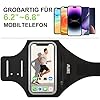 Handytasche Joggen Sportarmband Handyhalterung Arm mit Airpods Tasche für iPhone 16/15/14/13/12 Pro Max Galaxy S24+/S23+/S22/S21/S20(6,2"~6,7") #2