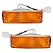Driver and Passenger Park Signal Front Marker Lights Bumper Mounted Lamps Replacement for Toyota Pickup Truck SUV 8152089130 8151089130 AutoAndArt