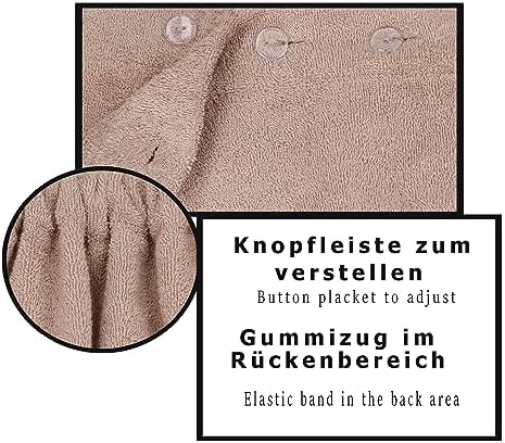 Betz Kilt do sauny frotte dla mężczyzn z guzikami 100% bawełny 420 g/m² - Berlin kolor grafitowy szary