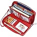 Produktbild JEEBURYEE Geldbörse Damen Portemonnaie Groß Geldbeutel Lang Portmonee Elegant Clutch Leder Geldtasche Handgelenktasche mit Reißverschluss und RFID-Schutz für Frauen Rot