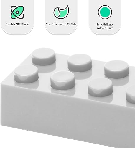 Miniatura 3 de Ladrillos de construcción clásicos, 100 piezas de bloques de construcción de 2 x 4, juguetes de construcción creativos STEM compatibles con todas