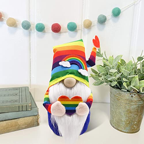 Ciyvolyeen Pride Month Gnomes Rainbow Scandinavian Tomte Nisse Nordic Norris Colorful Home Farmhouse Kitchen Decor Lgbtq Cheer Up Gift Tiered Tray Decorations #TOP4