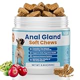 VUN Dog Anal Gland Chews,Stop Scoot Digestive Support with Pumpkin, Fiber & Probiotics,Anal Gland Relief for Dog,Scoot Relief & Healthy Bowel Function – 100 Chews
