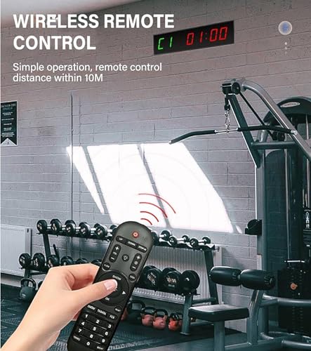 Reloj electrónico deportivo LED 1.5 pulgadas con control remoto miniatura 5