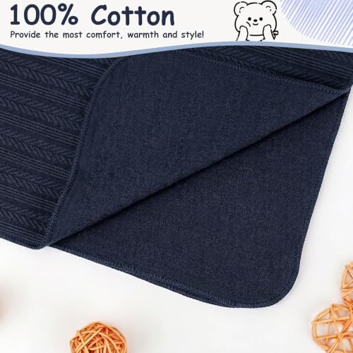 Image of DRESHOW BQUBO Newborn Receiving Blankets for Baby Girl Boy Swaddle with Bear Hat No Scratch Mittens Announcement Card Set for 0-3 Months