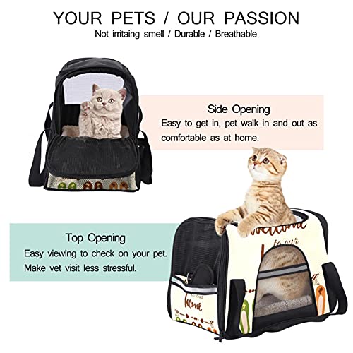 Bolsa de viaje portátil de cara suave para el transporte seguro de gatos 4