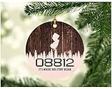 1-sided design, 3 inches white MDF Plastic decorative Christmas ornament. Ribbon for hanging included. Great home decor for christmas and other holidays. They are fabulous holiday decorations, add to your collection year after year! Give this ornamen...