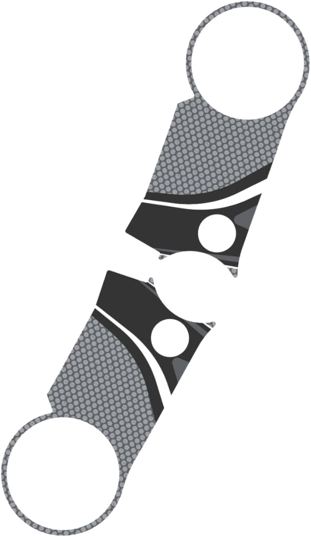 Puig 22200U Radikal Fork Bridge Protector, Sporty and Durable Accessory to Protect Motorcycle Fork Bridge Against Shocks, Scratches and UV Rays, Grey