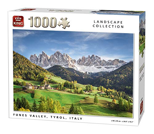 Preisvergleich Produktbild King 5708 Funes Valley Puzzle 1000 Teile, 68 x 49 cm